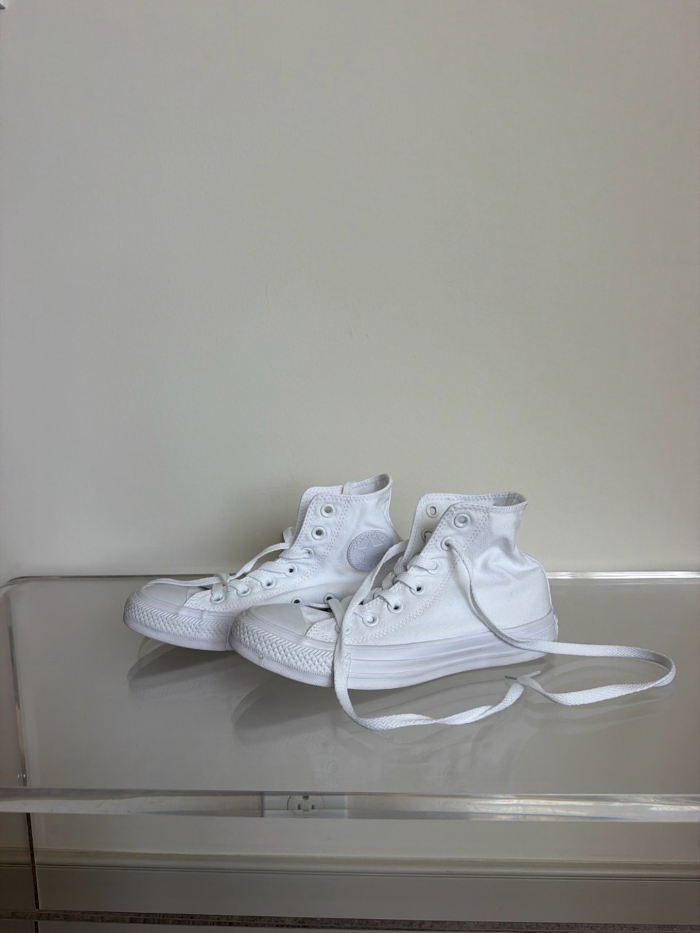 Converse White High-Top Canvas Sneakers